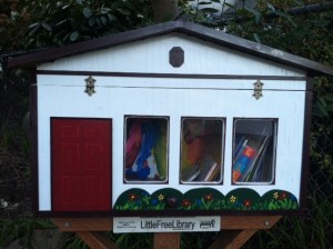 The Oswego Playschool Library is located at 517 8th Street in Lake Oswego with current holdings that appeal to the younger set including: The Cat in the Hat, I Spy, and Little House on the Prarie.