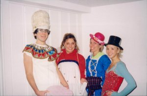 Finds from the Lakewood Center Costume Sale were popular choices when our son and his friends would raid our costume closet for school spirit events. 