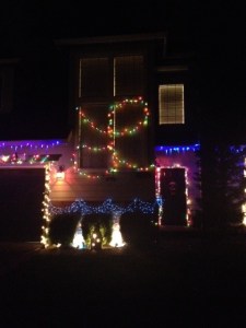 Lakeridge Pacers show their spirit on Black Forest Court.