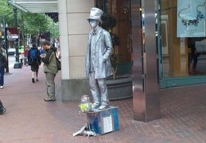 The Human Statue will kick things off at the Unveil Your Art Celebration beginning at 5:30 p.m. in Millennium Plaza Park. 