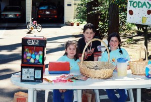 Neighborhood lemonade stands are one of the things that will disappear with summer so support your local entrepreneurs while you can. Back in the day our kids put in their time peddling their goods. 
